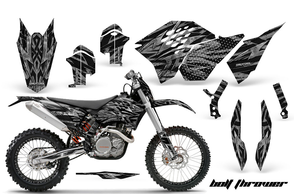 KTM C5 Graphics Kit Bolt Thrower Silver NP Rims